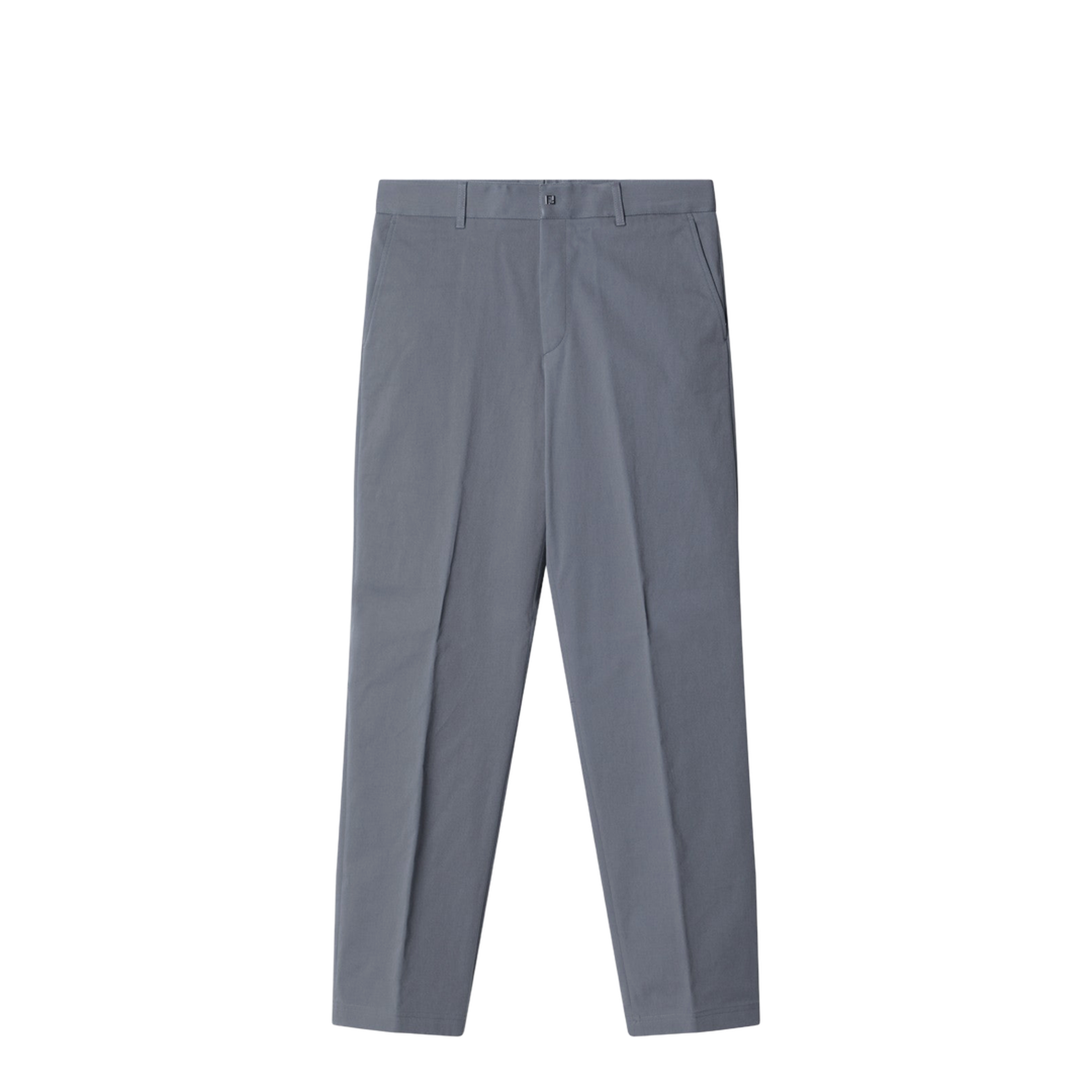 Grey Gabardine Trousers - Image 1