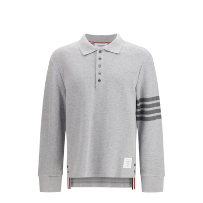 Piqué Long-Sleeve Polo - Image 1