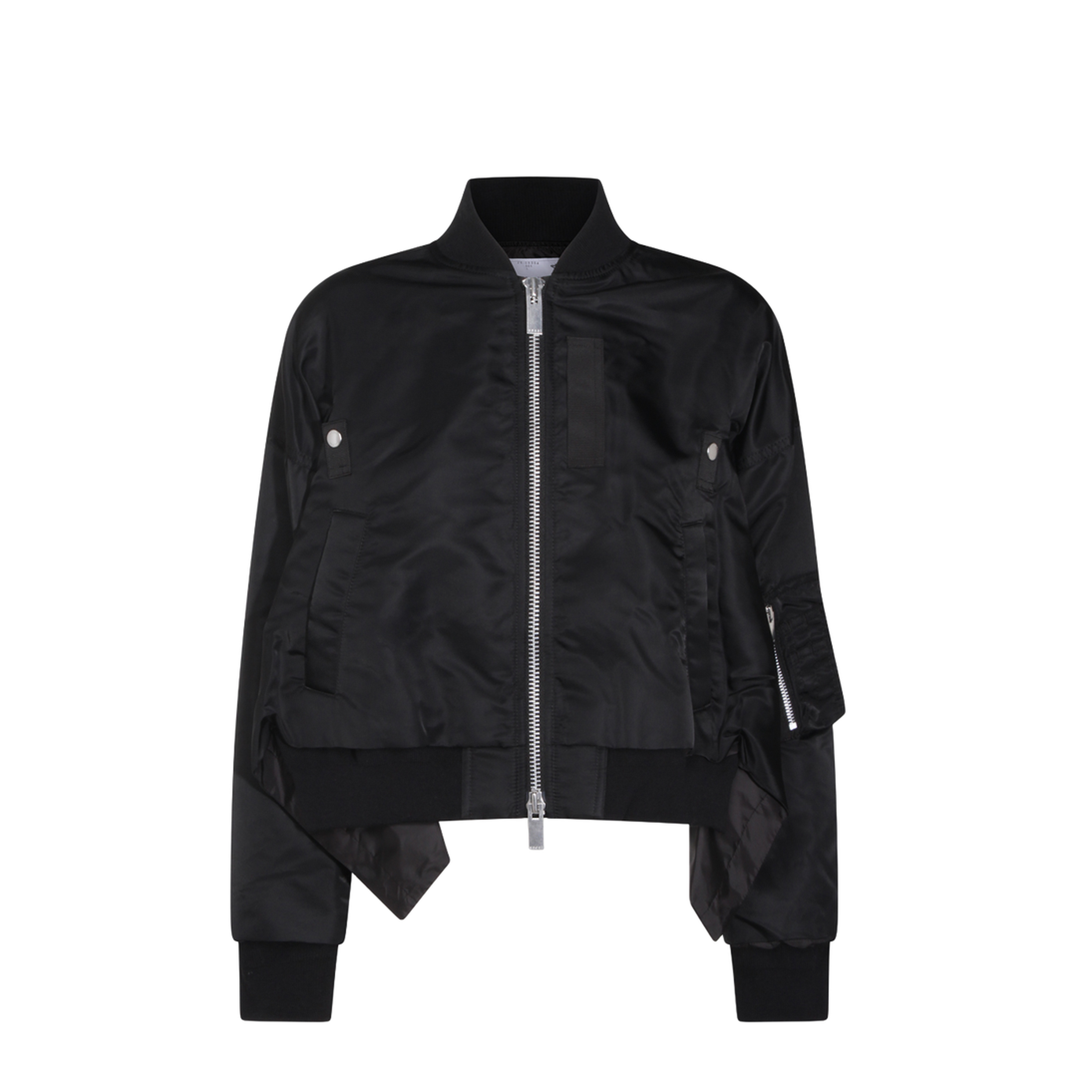 Cropped Bomber Jacket - Image 1