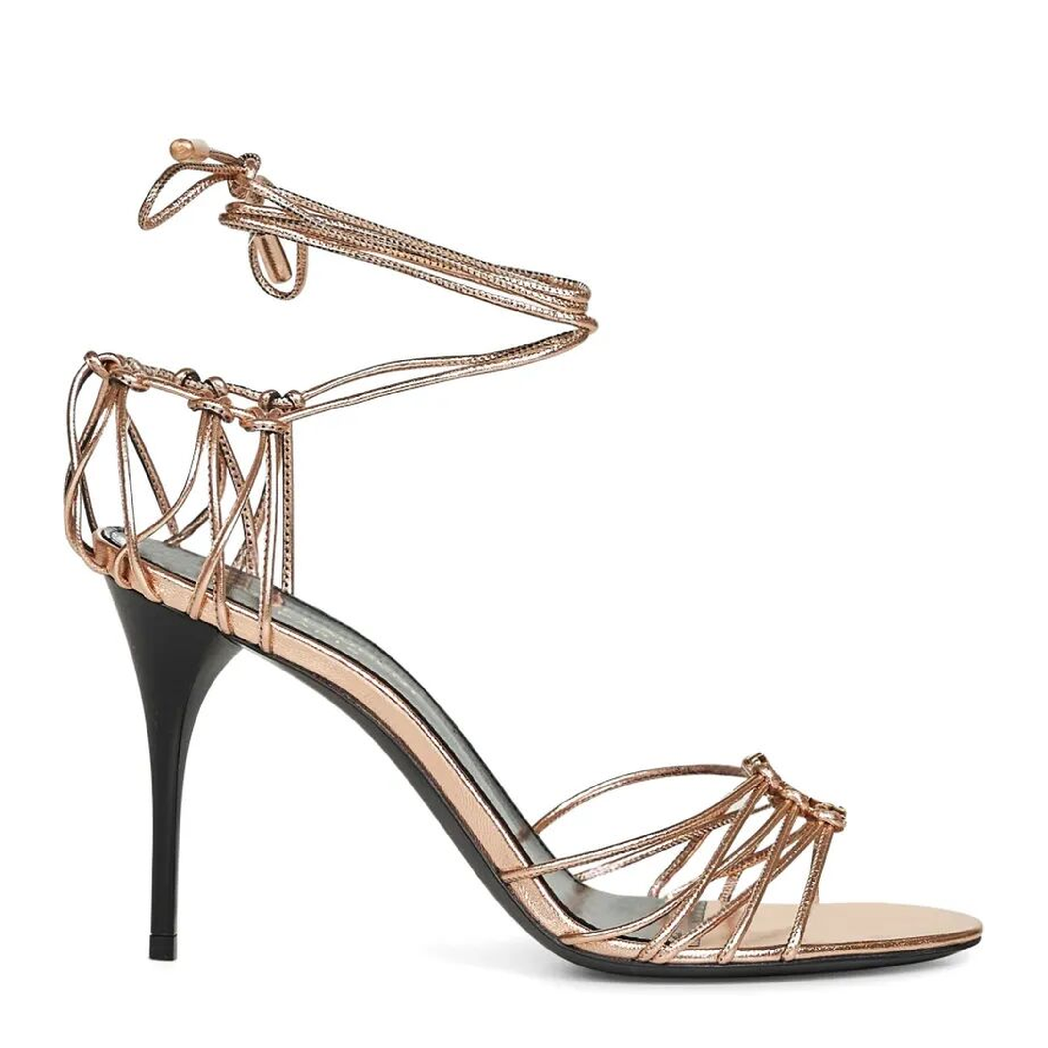 Metallic Leather Sandals - Image 1