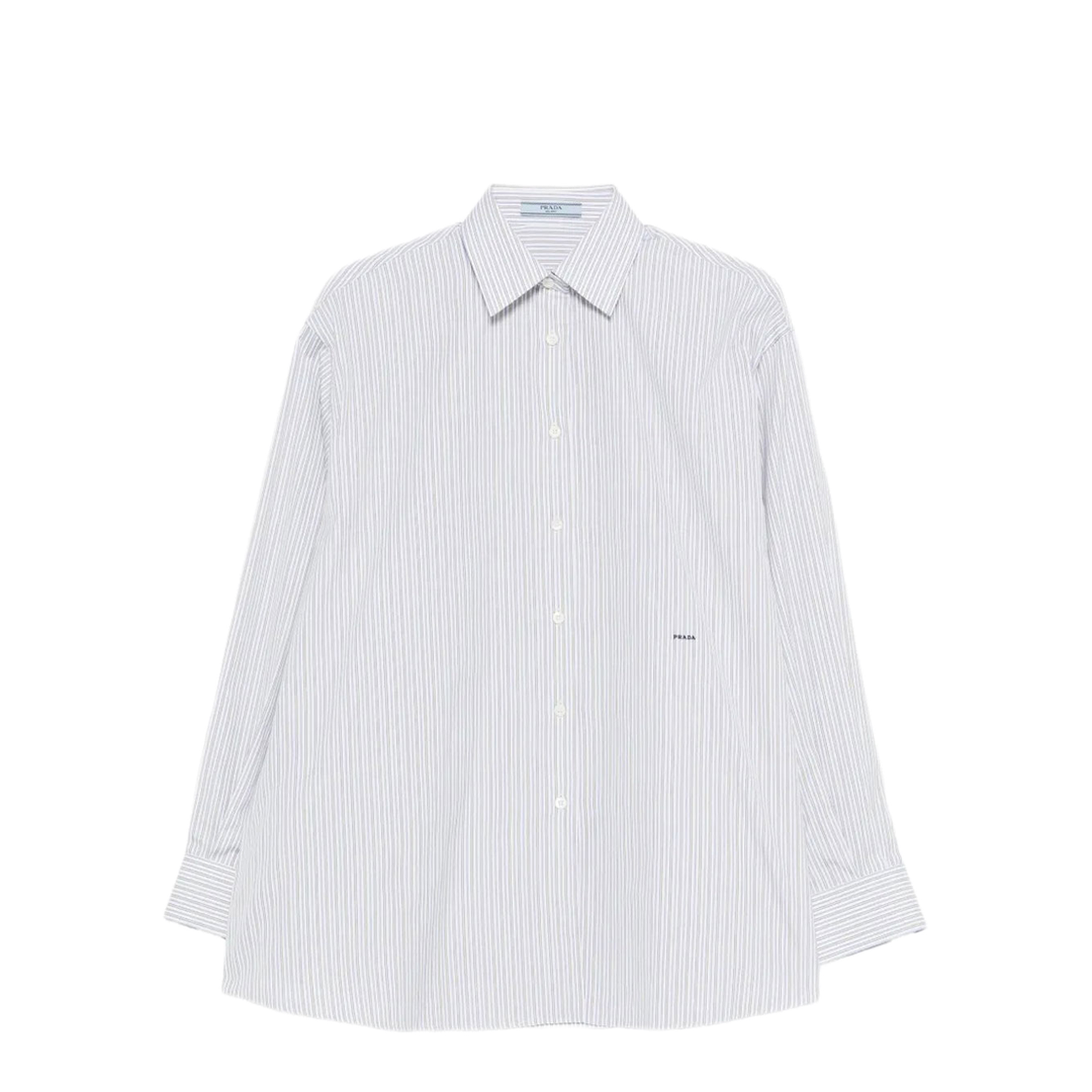 Double-Stripe Cotton Poplin Shirt - Image 1