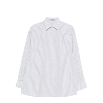 Double-Stripe Cotton Poplin Shirt - Image 1