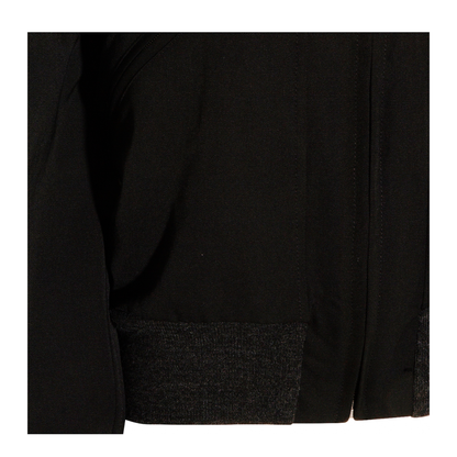 Black Zip-Up Jacket in Virgin Wool - Image 5