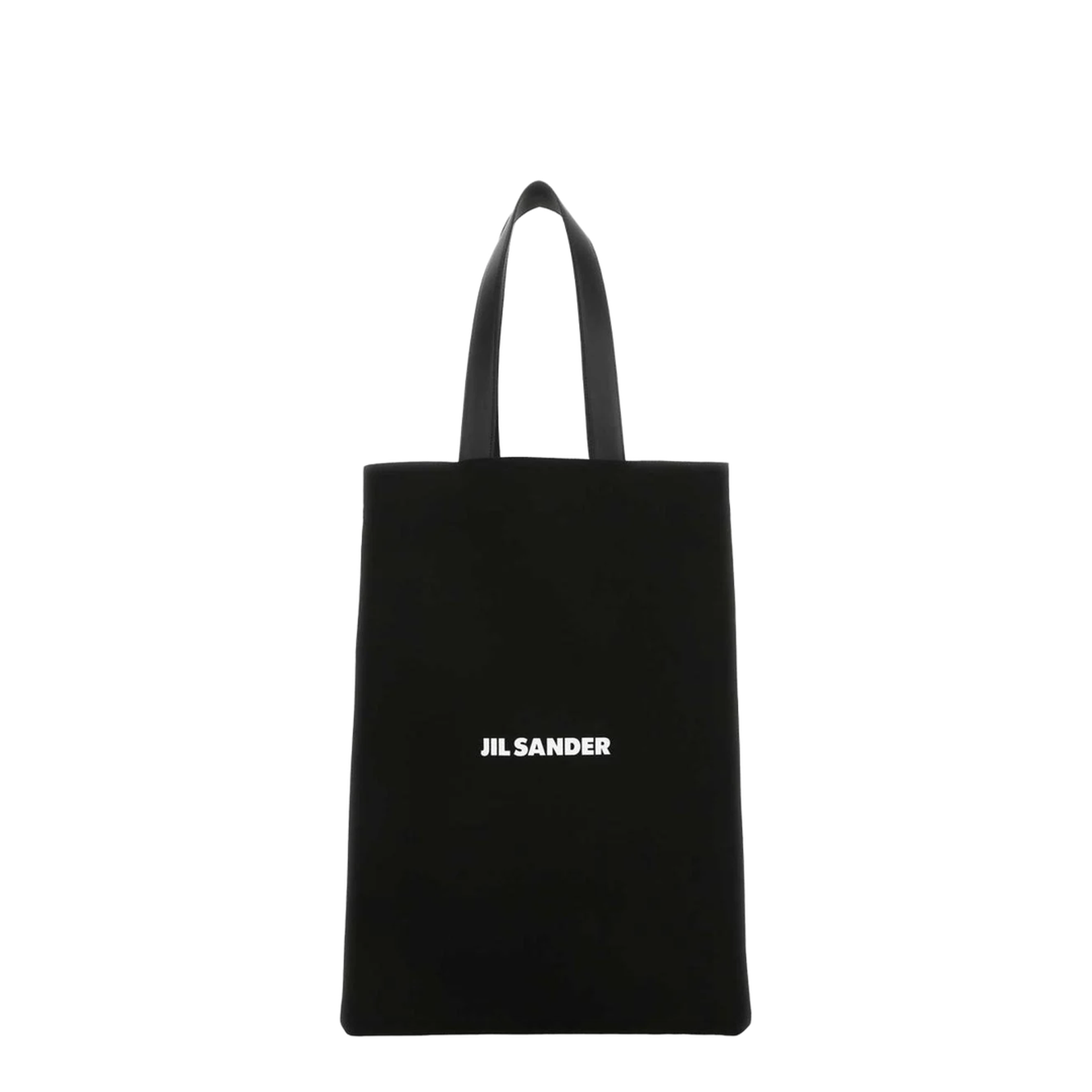Black Canvas Shopping Bag - Image 1