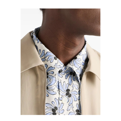 Freesia-Print Cotton Blend Bowling Shirt - Image 5