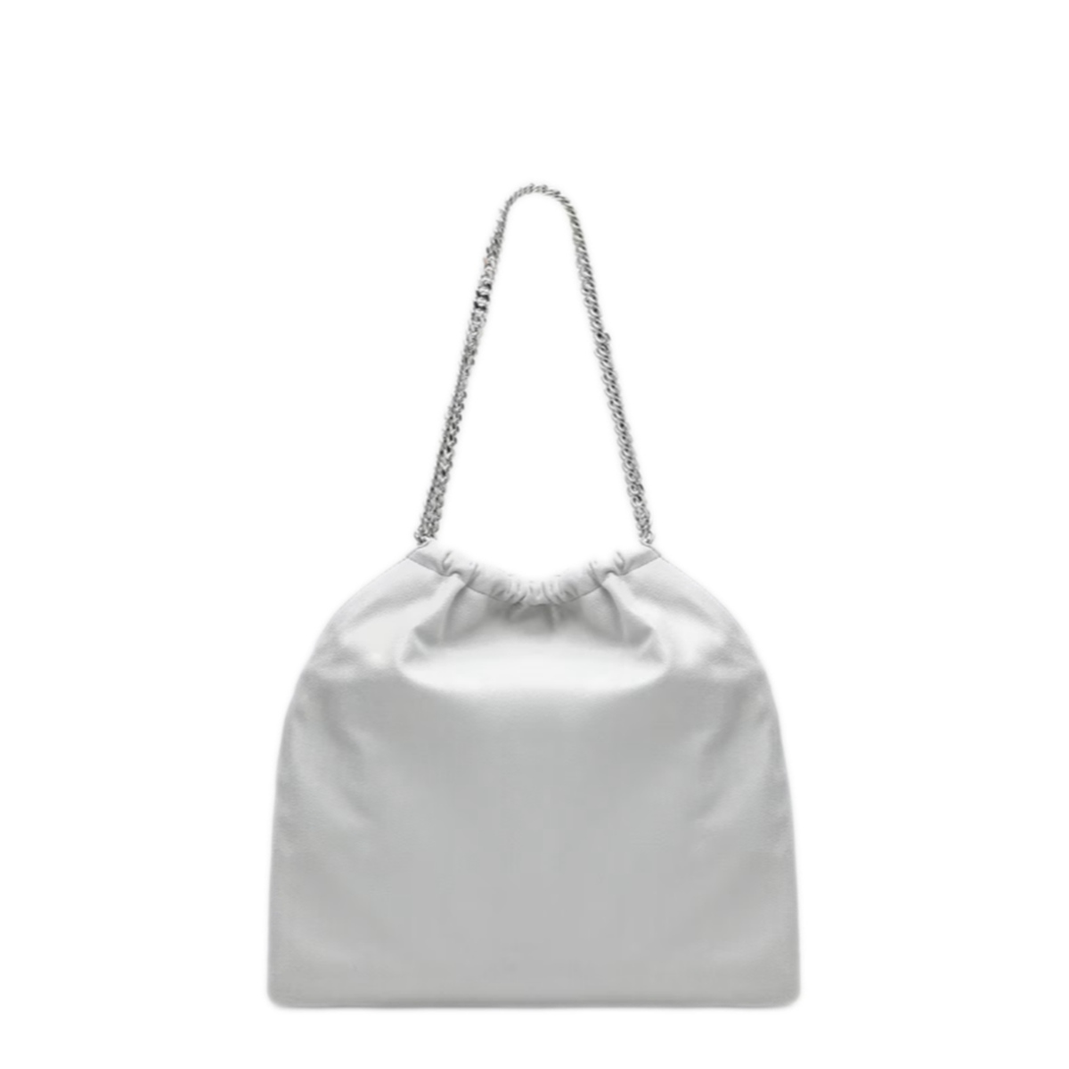 Falabella Medium Vegan Leather Tote - Airlite Pearl Grey - Image 2