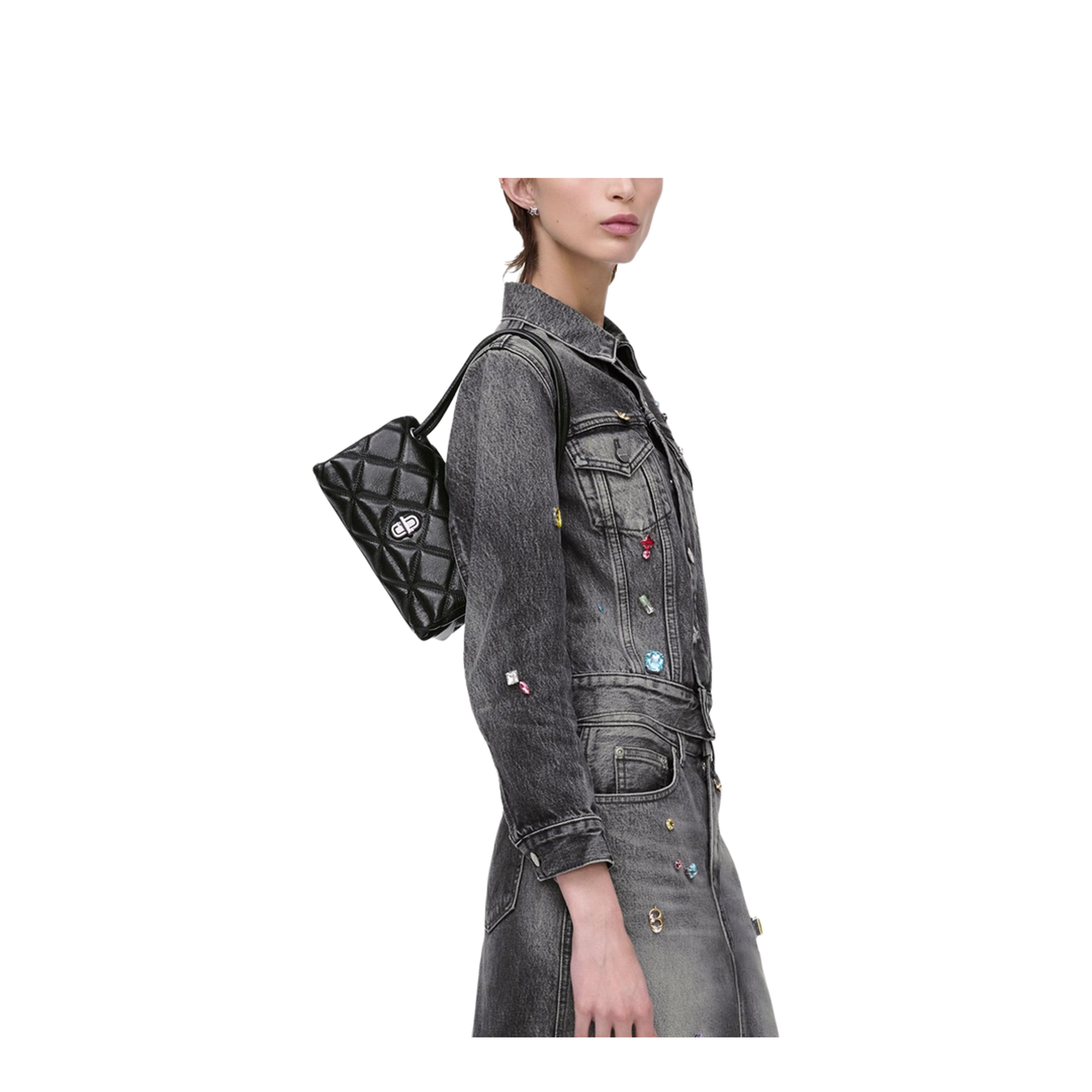 The Mini Quilted Dual Shoulder Bag - Image 6