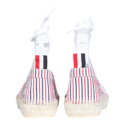 Seersucker Cotton Espadrilles - Image 3