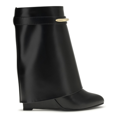 Leather Shark Ankle Boots - Image 1
