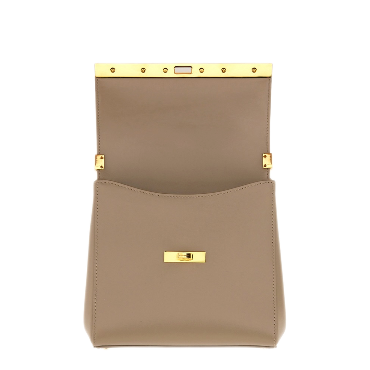 Marlene Calfskin Shoulder Bag - Beige - Image 3