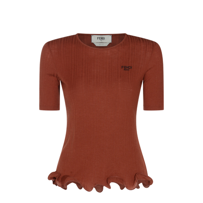 Wool Short Sleeved Virgin Top - Image 1