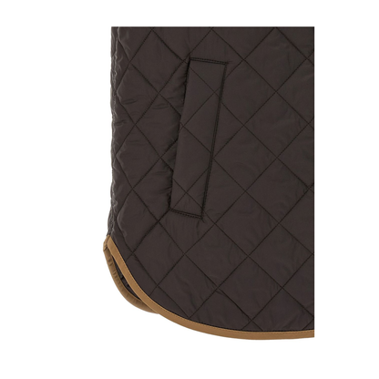 Padded Vest Nylon Brown - Image 2