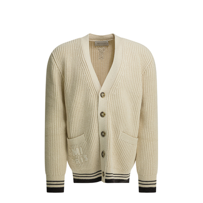 Wool Cardigan With Logo - Image 1