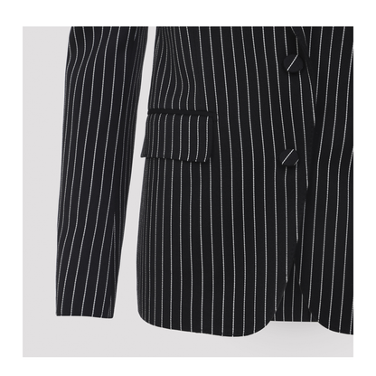Striped Wool Barathea Jacket - Image 5