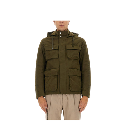Waxed Cotton Short Parka - Image 1