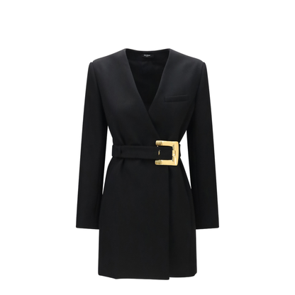 Grain de Poudre Blazer with Belt - Image 1