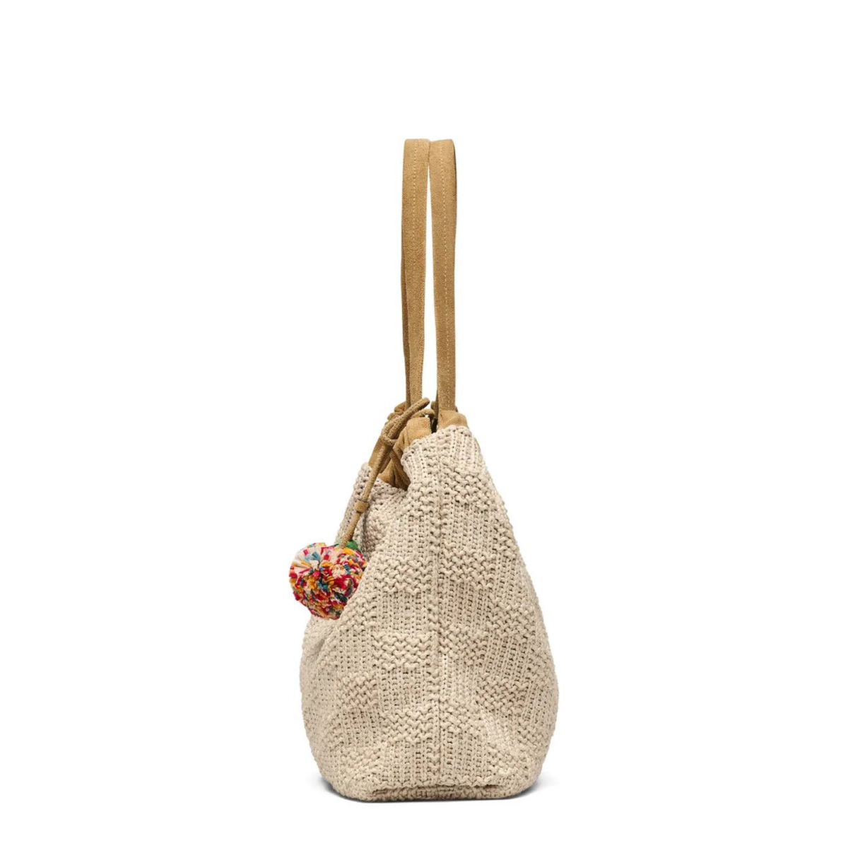 Cristina One Size Two-Way Weave Tote - Natural - Image 3
