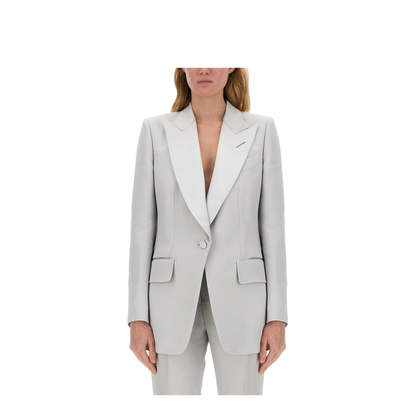 Single-Breasted Tuxedo Jacket - Image 1