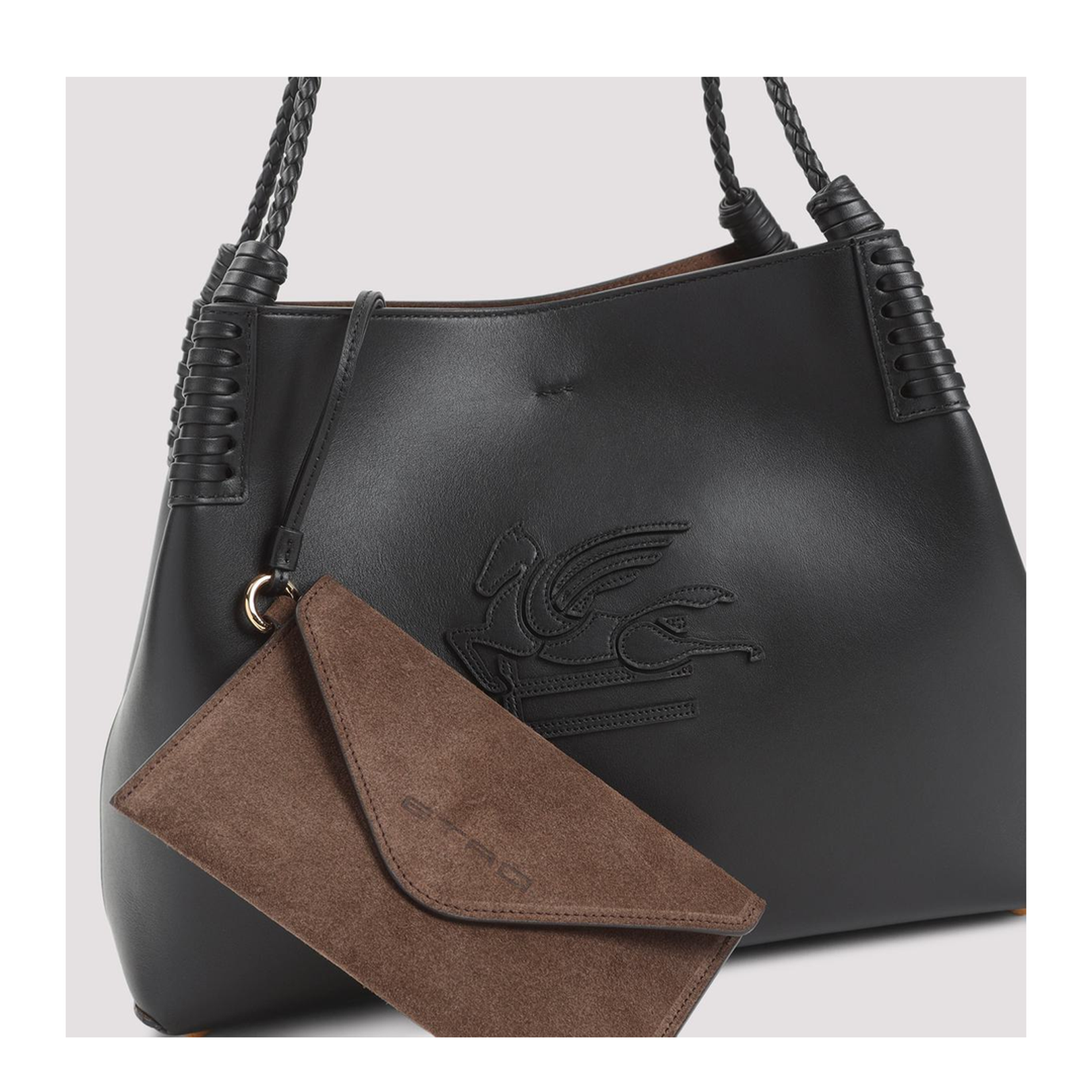 Libra S Black Leather Handbag - Image 3