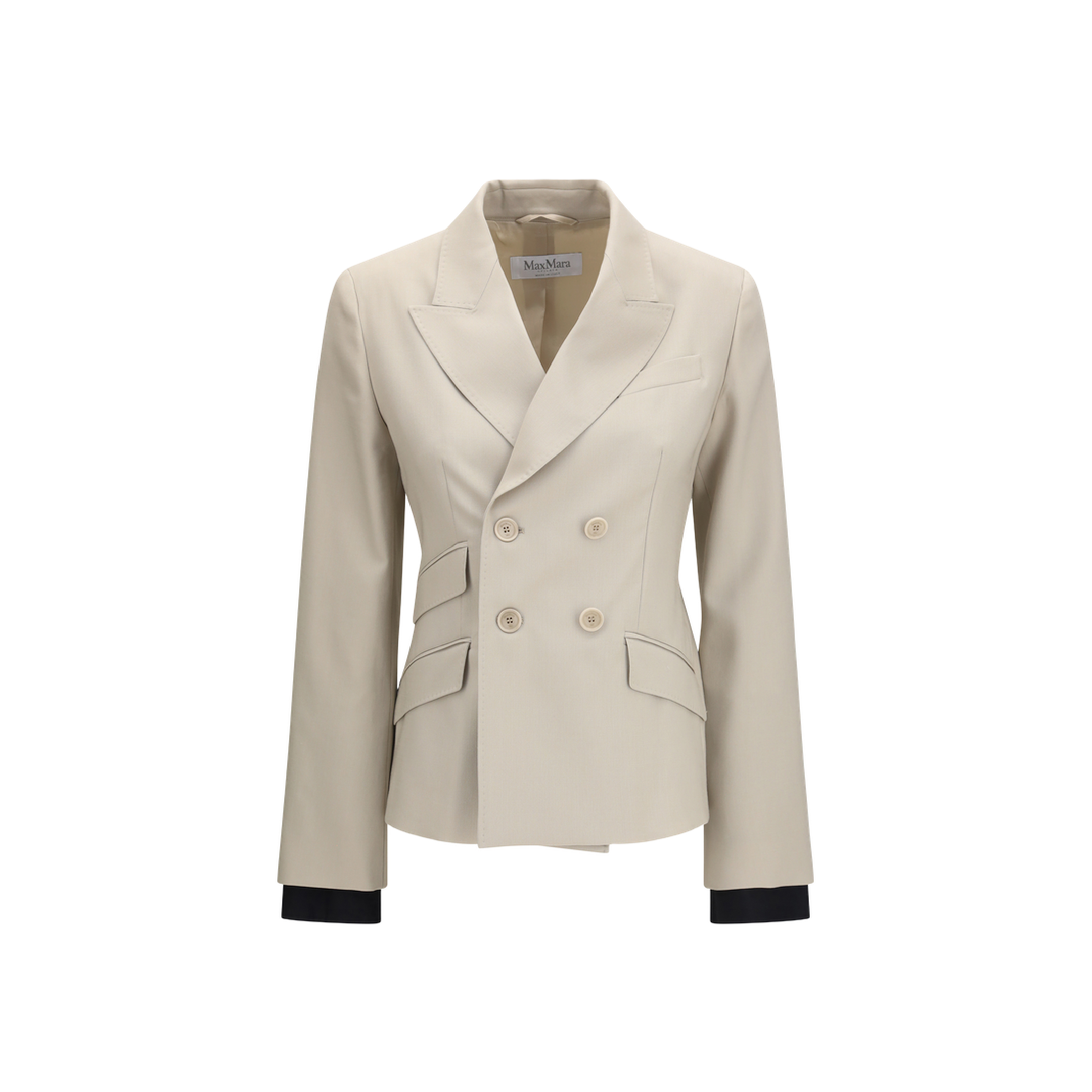 Placido Double-Breasted Blazer in Wool Mohair and Silk - Image 1