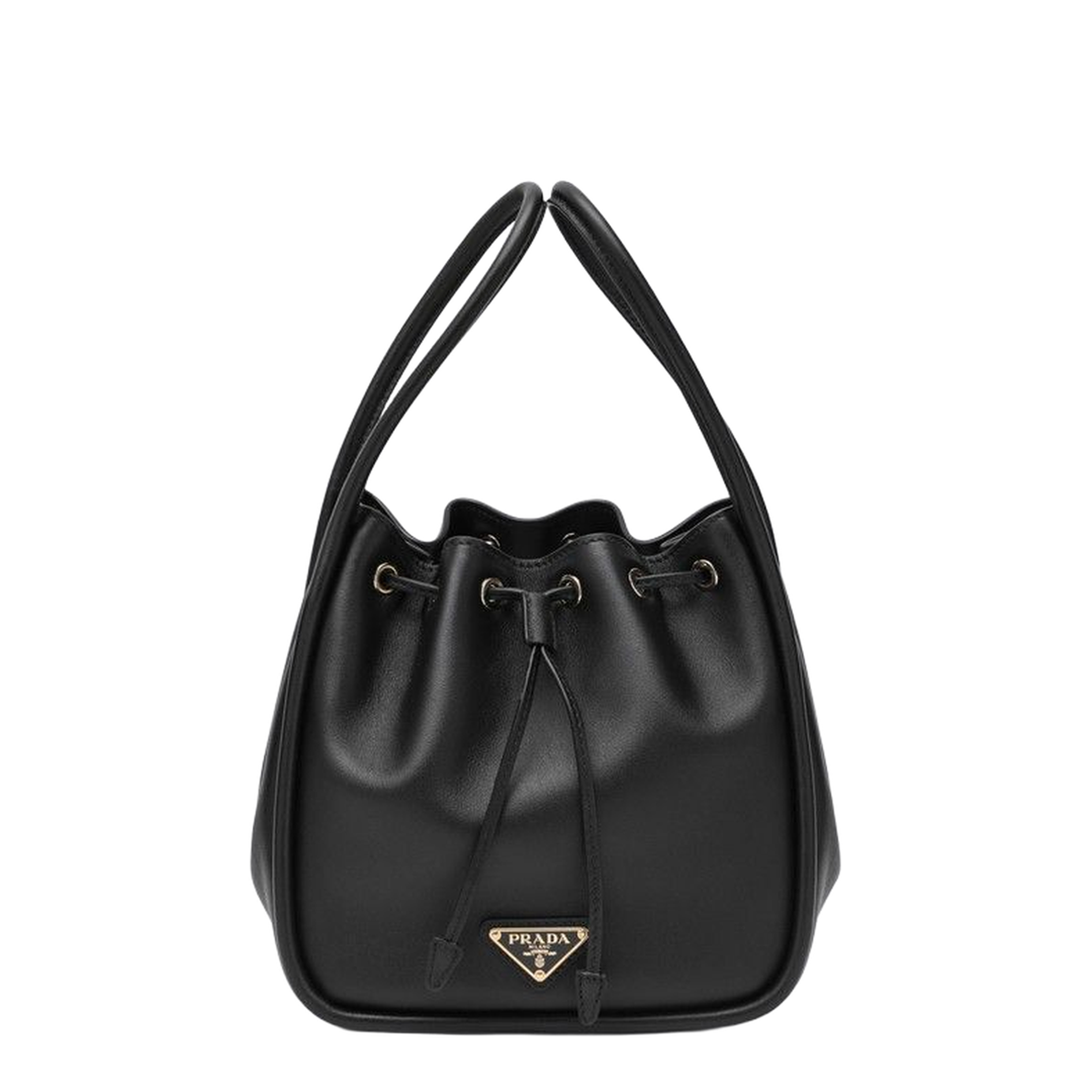 Darling Small Saffiano Calf Leather Bucket Bag - Nero - Image 1