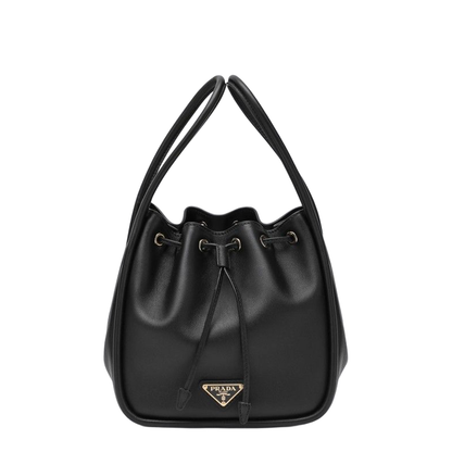 Darling Small Saffiano Calf Leather Bucket Bag - Nero - Image 1