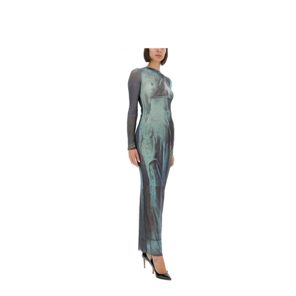 Mesh Long Dress - Image 4