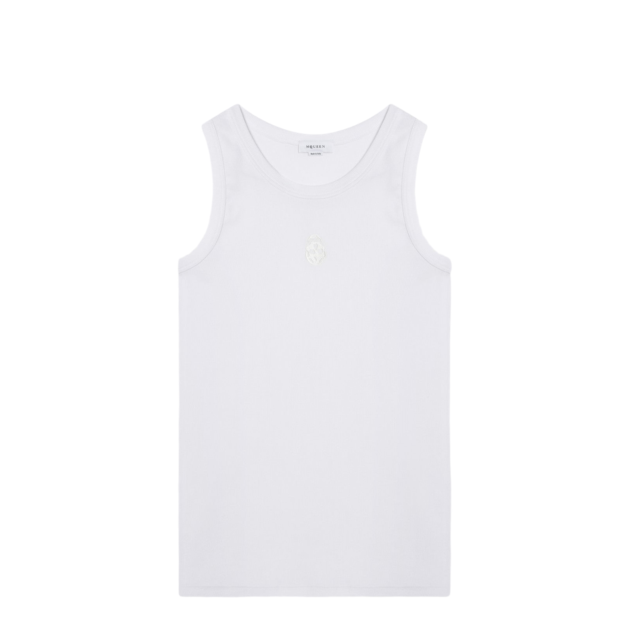 Skull-Embroidered Tank Top - Image 1
