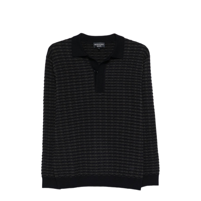 Icon Virgin-Wool Jumper with Polo-Shirt Collar - Image 1