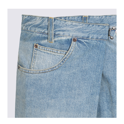 Light Blue Cotton Jeans - Image 6