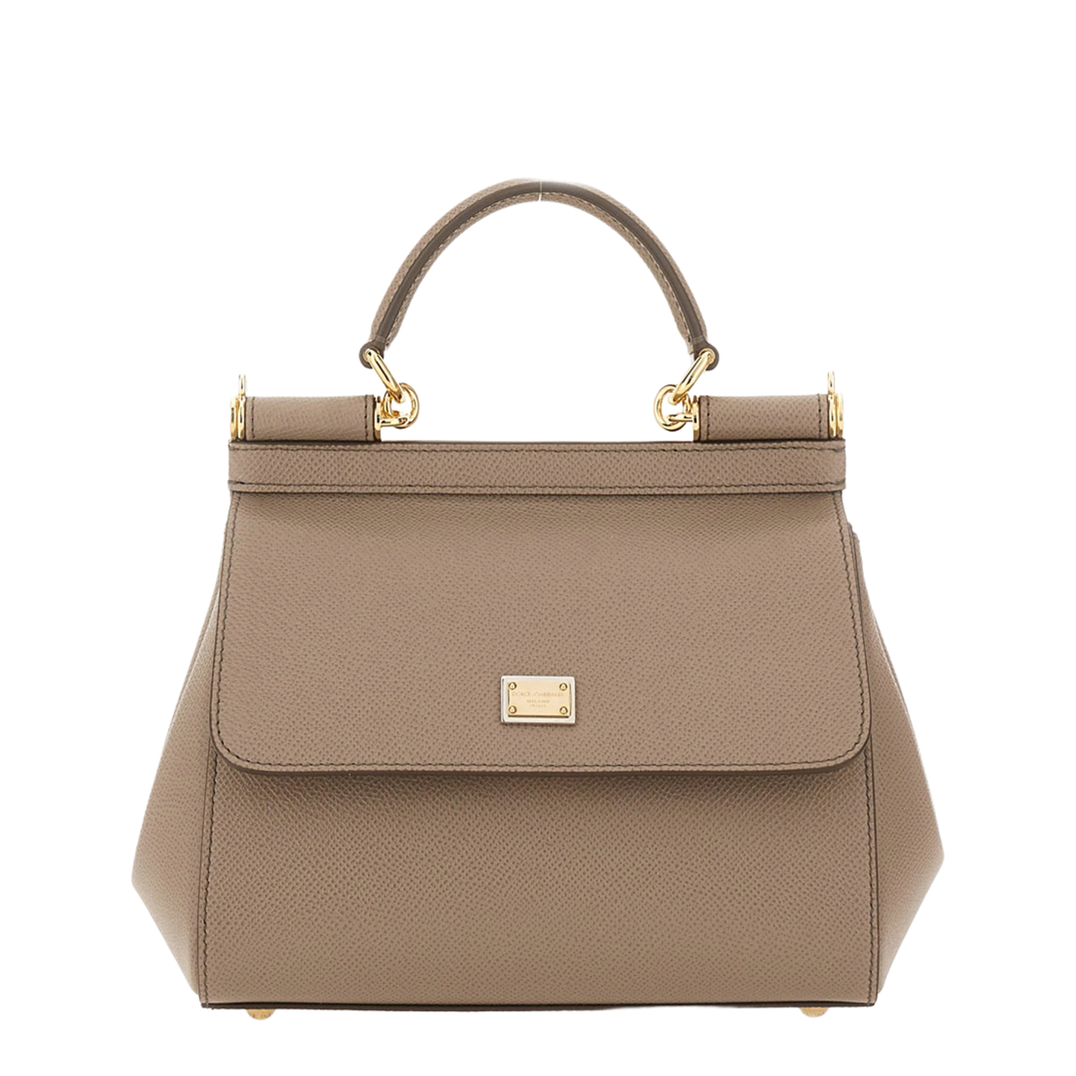 Sicily Medium Calfskin Handbag - Fango - Image 2