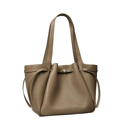 Romy Pebbled Leather Tote - Wild Mushroom - Image 4