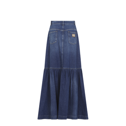 Long Denim Skirt - Image 4