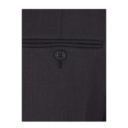 Safety-Pin Detail Wool Trousers - Image 4