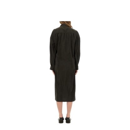 Straight Collar Twisted Dress - Image 3