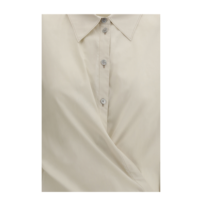 Straight Collar Twisted Shirt - Image 3