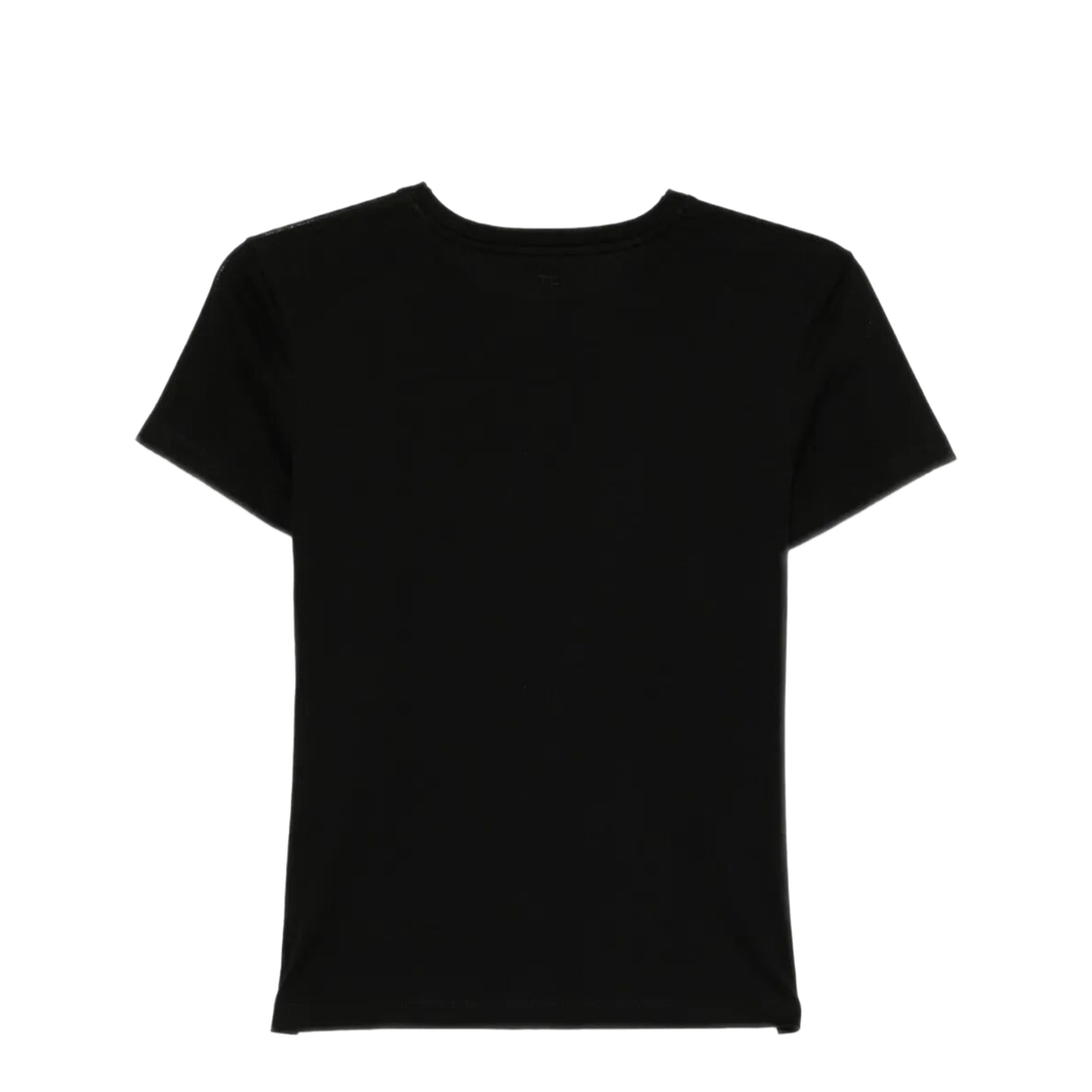 Cotton T-Shirt with Logo Embroidery - Image 2