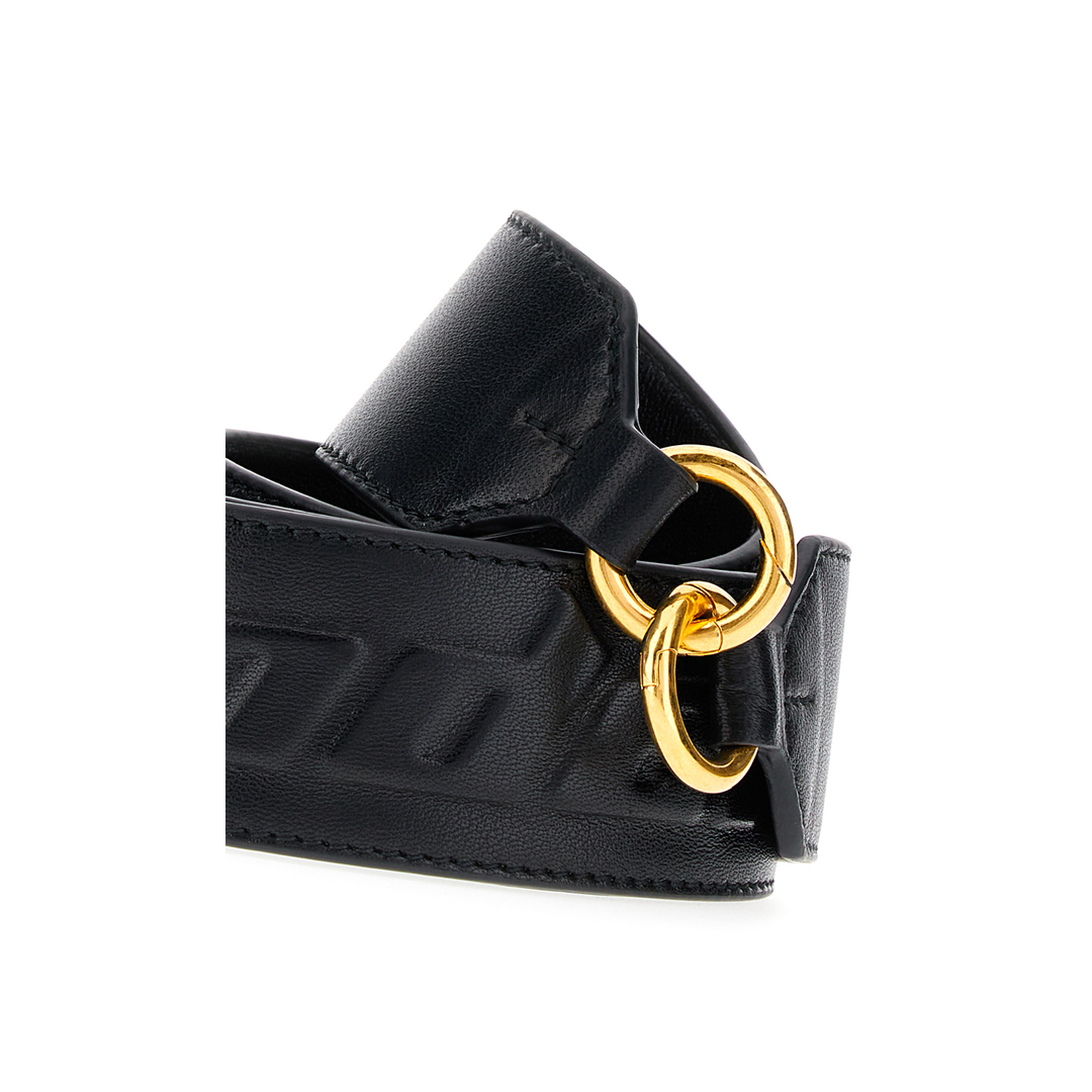 Black Leather Shoulder Bag - Image 3