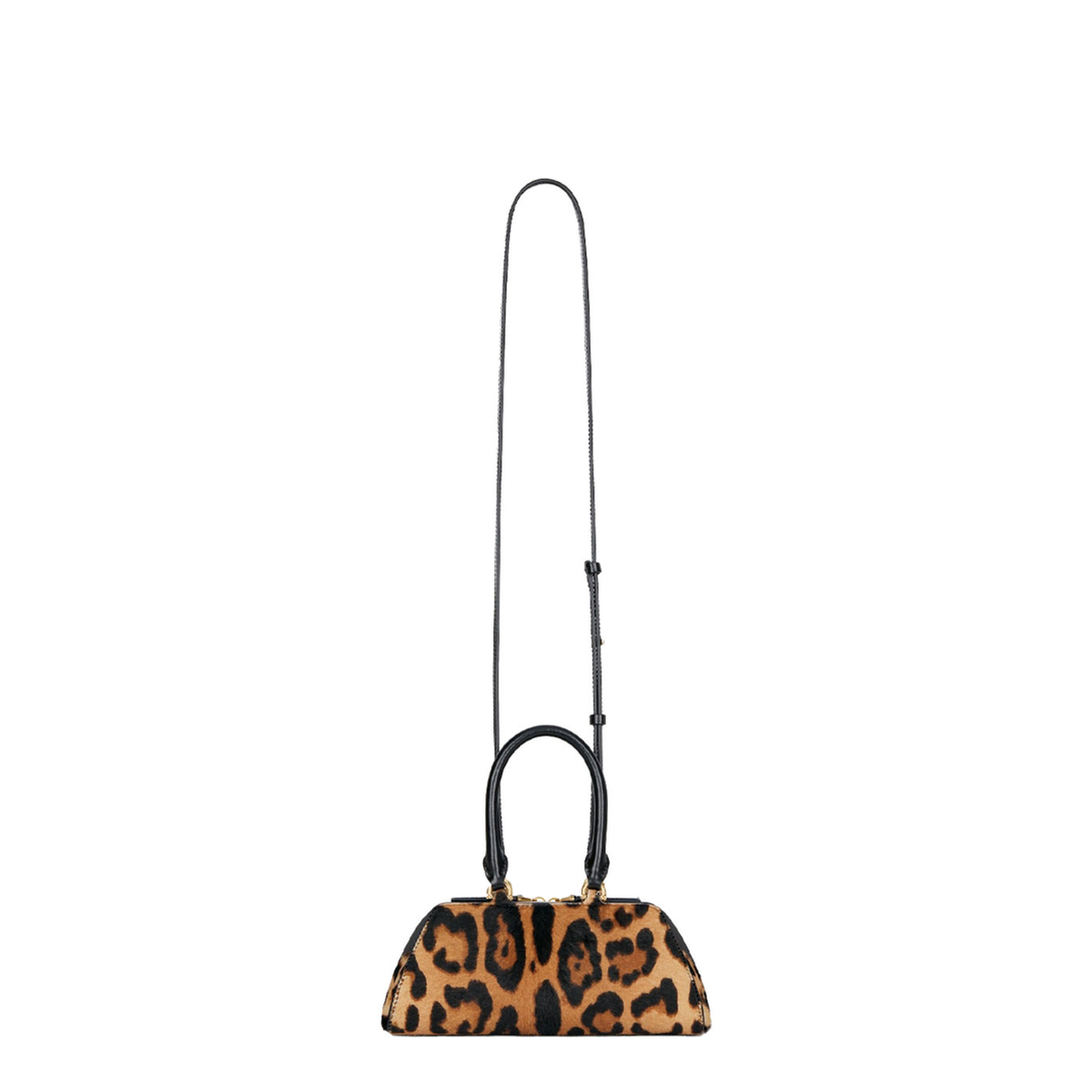 Antigona East-West Mini Calfskin Handbag - Leopard Print - Image 4
