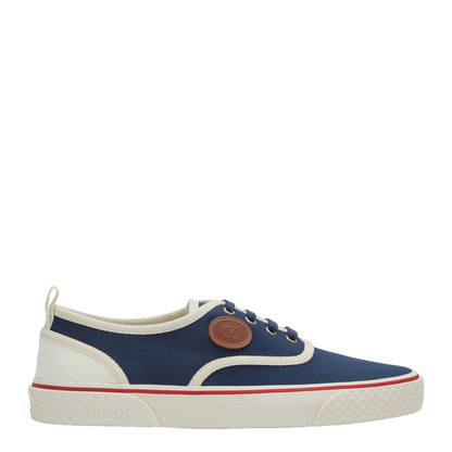 Sneaker Nojoke in Blue and White Canvas - Image 1