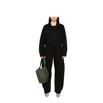 Black Maxi Barrel Workwear Pants - Image 3