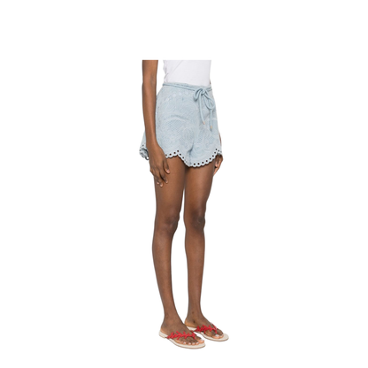 Daylight Embroidered Denim Shorts - Image 3