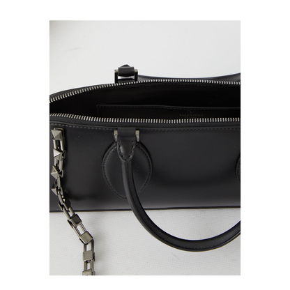 Rockstud East-West Zip-Up Tote Bag - Image 4