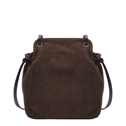 Carry Medium Suede Tote - Cocoa Brown - Image 2