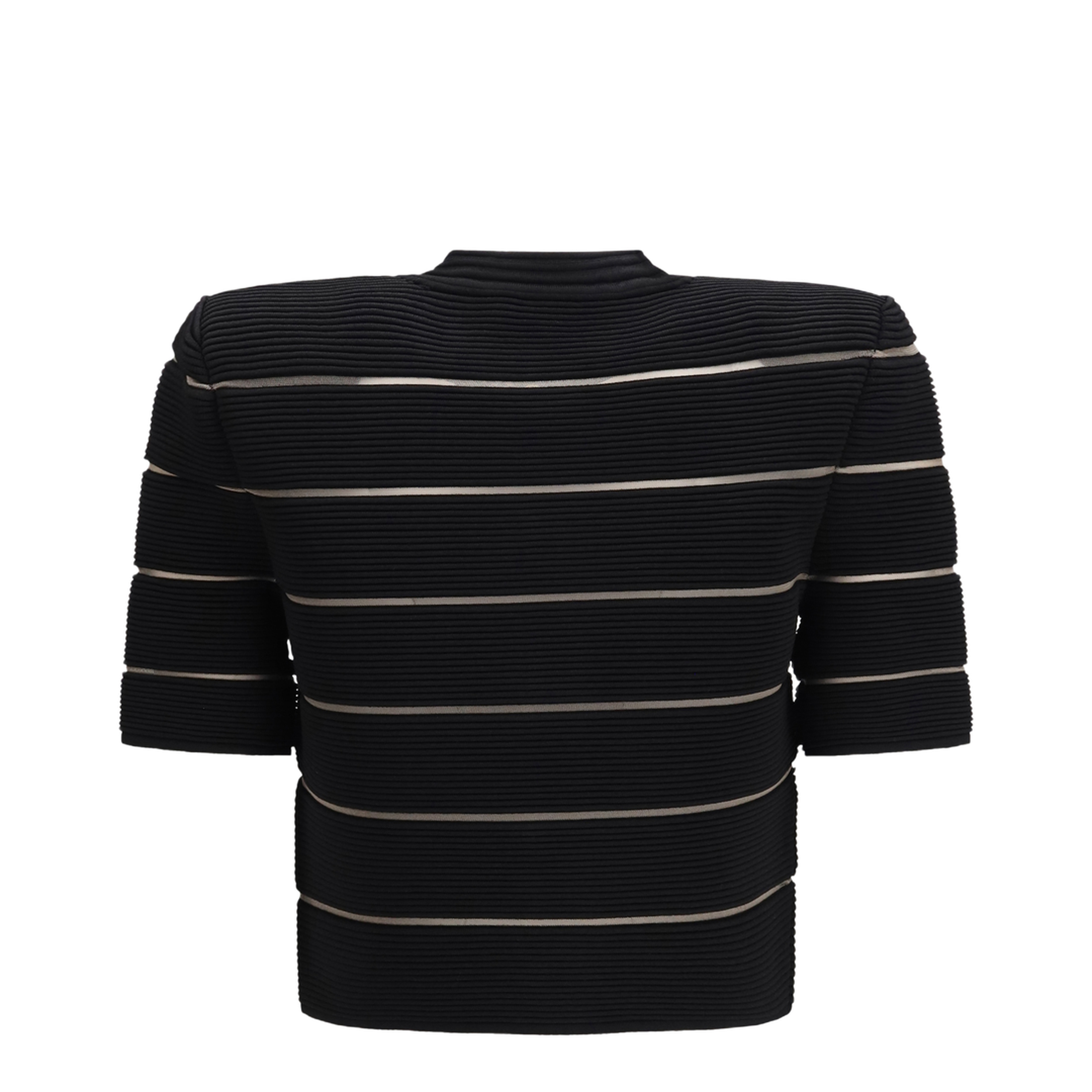 Short-sleeved Buttoned Cardigan - Image 2