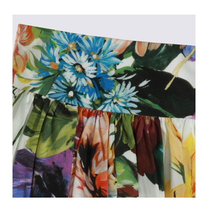 Flower Bouquet Print Skirt - Image 6