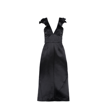 Satin Midi Dress - Image 1
