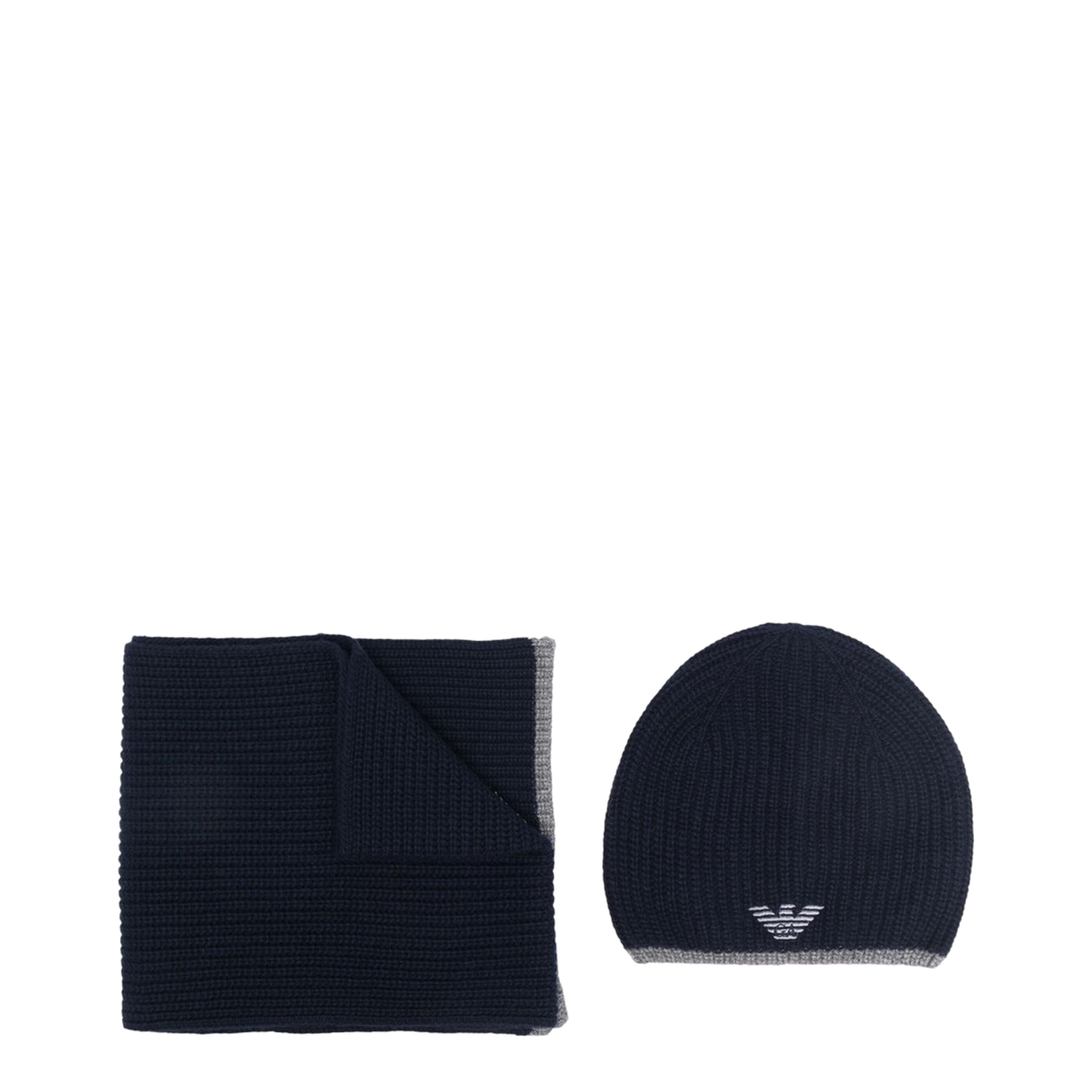 Scarf and Beanie Set Blue - Image 1