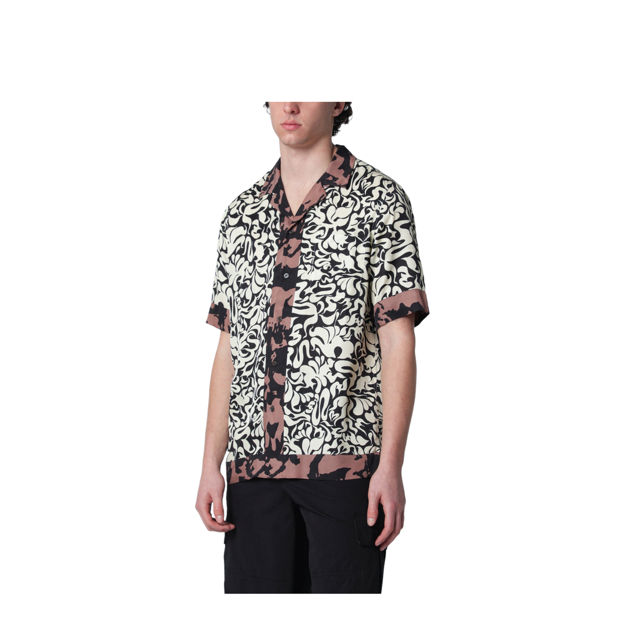 Shirt With Graphic Squiggle Print - Image 1