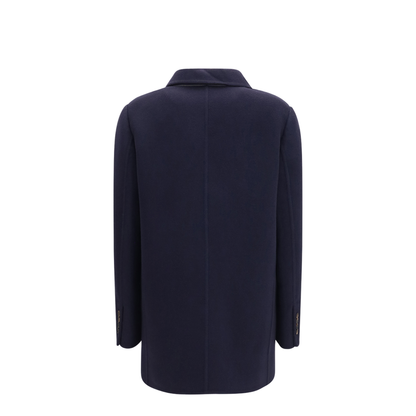 Single-breasted Wool and Cashmere Jacket - Image 2